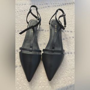 Reiss Olivia pointed ballerina nappa size 37, NWT